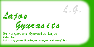 lajos gyurasits business card